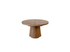 Sugiton - Conjunto con mesa de comedor redonda extensible de 130 a 180 cm + lote de sillas Bastide en chapa de roble macizo - Lote de 4 sillas