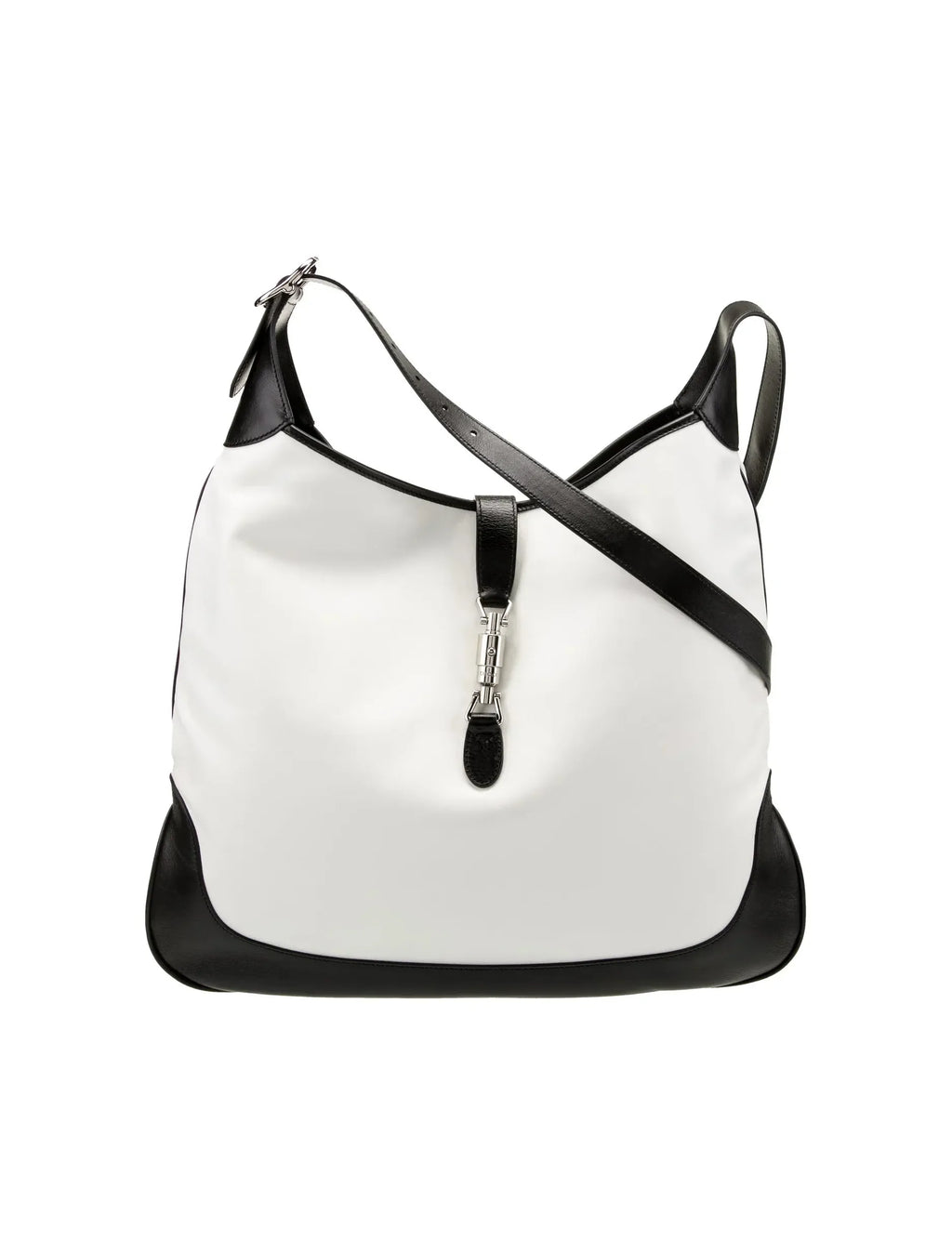 Gucci - Borsa a spalla Jackie O modello hobo in pelle - Nero