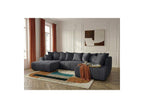 Roxelane - Panoramic Sofa Bed - Heathered Fabric - Left-Hand Corner
