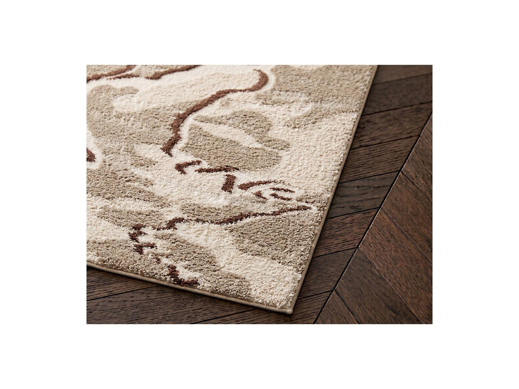 Elvia - Long Pile Rug - Abstract Pattern - Beige
