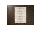 Mizai - Tapis Poils Longs - Motif Graphique - Beige
