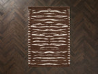 Tavaro - Long-Pile Rug - Abstract Pattern - Brown