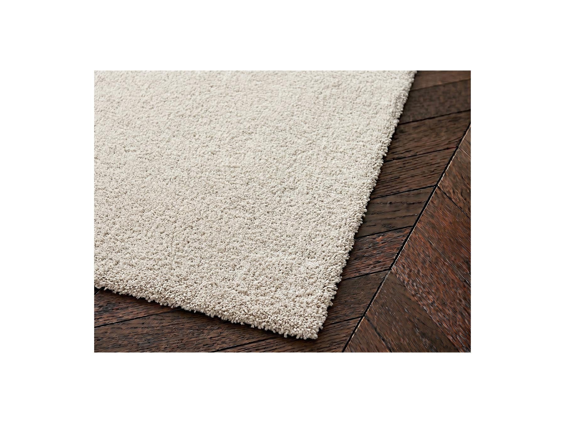 Shonna - Tapis Poils Longs - Uni - Gris Clair