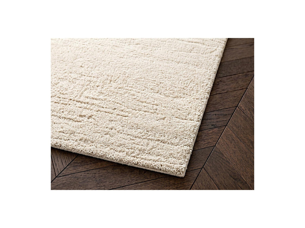Telira - Tapis Poils Longs - Motif Abstrait - Beige