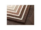 Lyzzo - Long Pile Rug - Graphic Pattern - Brown