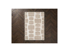 Chino - Tapis Poils Longs - Motif Abstrait - Beige