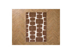 Chino - Tapis Poils Longs - Motif Abstrait - Marron