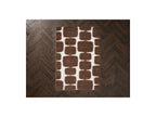 Chino - Tapis Poils Longs - Motif Abstrait - Marron