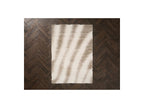 Tirasu - Tapis Poils Longs - Motif Abstrait - Beige