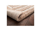 Lyzzo - Tapis Poils Longs - Motif Graphique - Beige