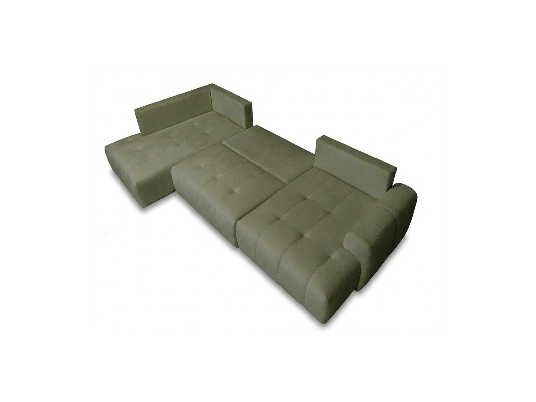 Roxelane - Panoramic Sofa Bed - Mottled Fabric - Right-Hand Corner