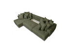 Roxelane - Panoramic Sofa Bed - Mottled Fabric - Right-Hand Corner