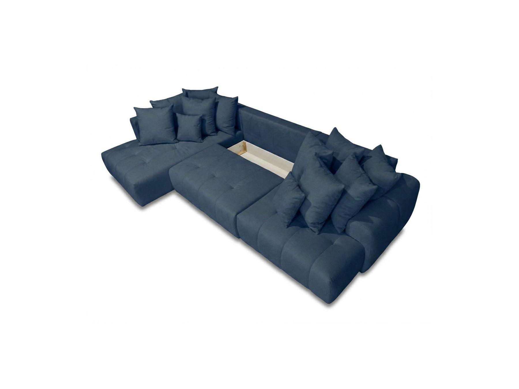 Roxelane - Panoramic Sofa Bed - Mottled Fabric - Right-Hand Corner