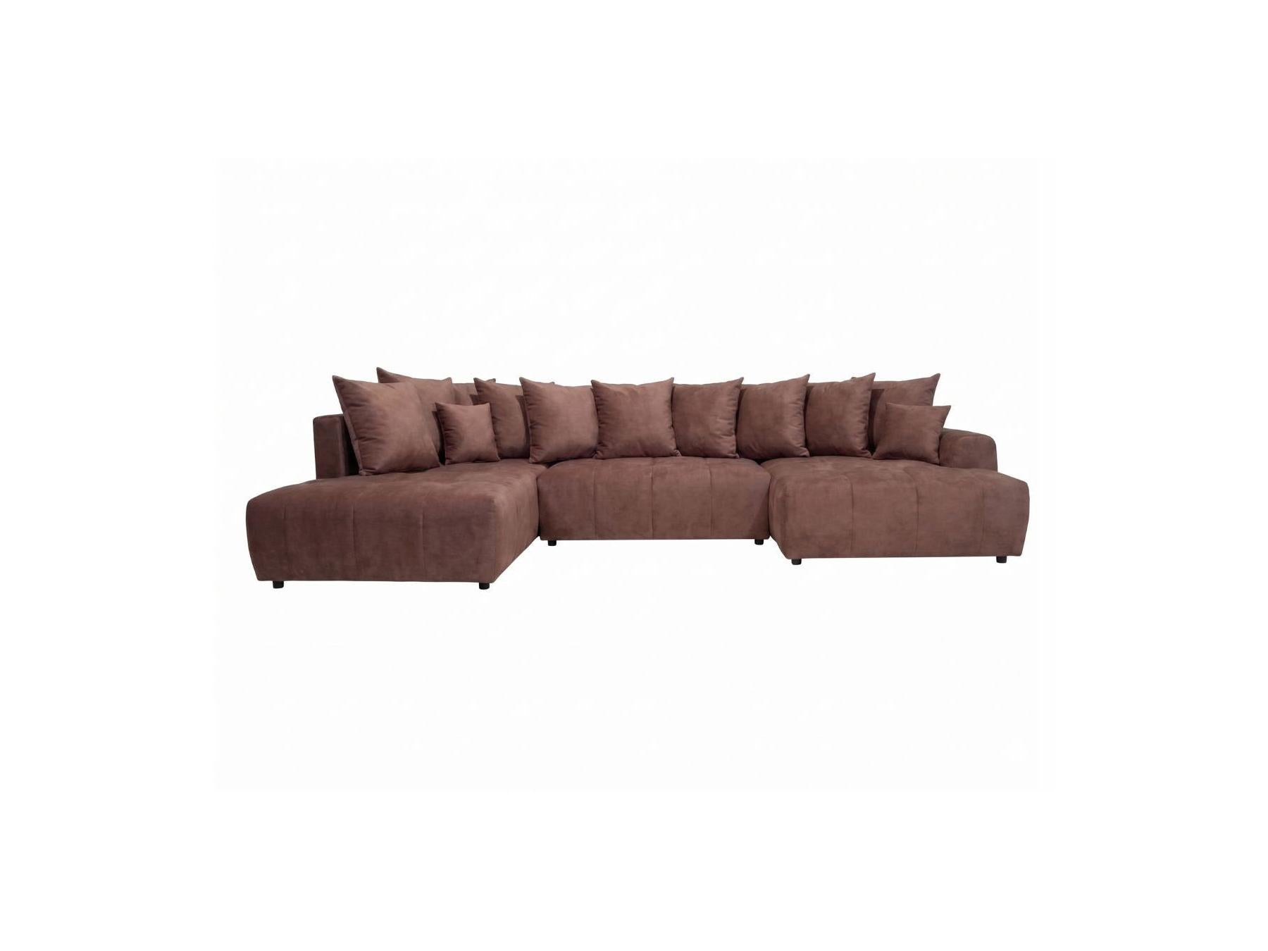 Roxelane - Panoramic Sofa Bed - Mottled Fabric - Right-Hand Corner