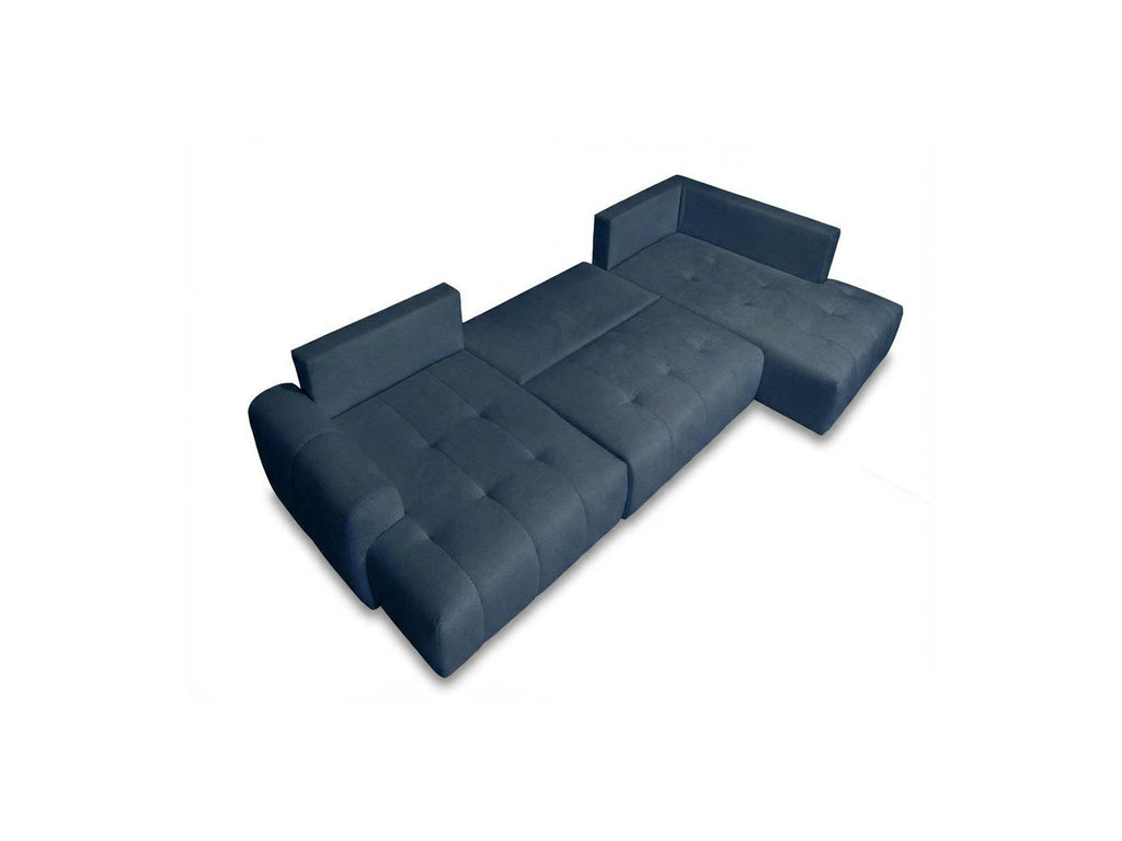 Roxelane - Panoramic Sofa Bed - Heathered Fabric - Left-Hand Corner