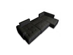 Roxelane - Panoramic Sofa Bed - Heathered Fabric - Left-Hand Corner