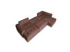 Roxelane - Panoramic Sofa Bed - Heathered Fabric - Left-Hand Corner