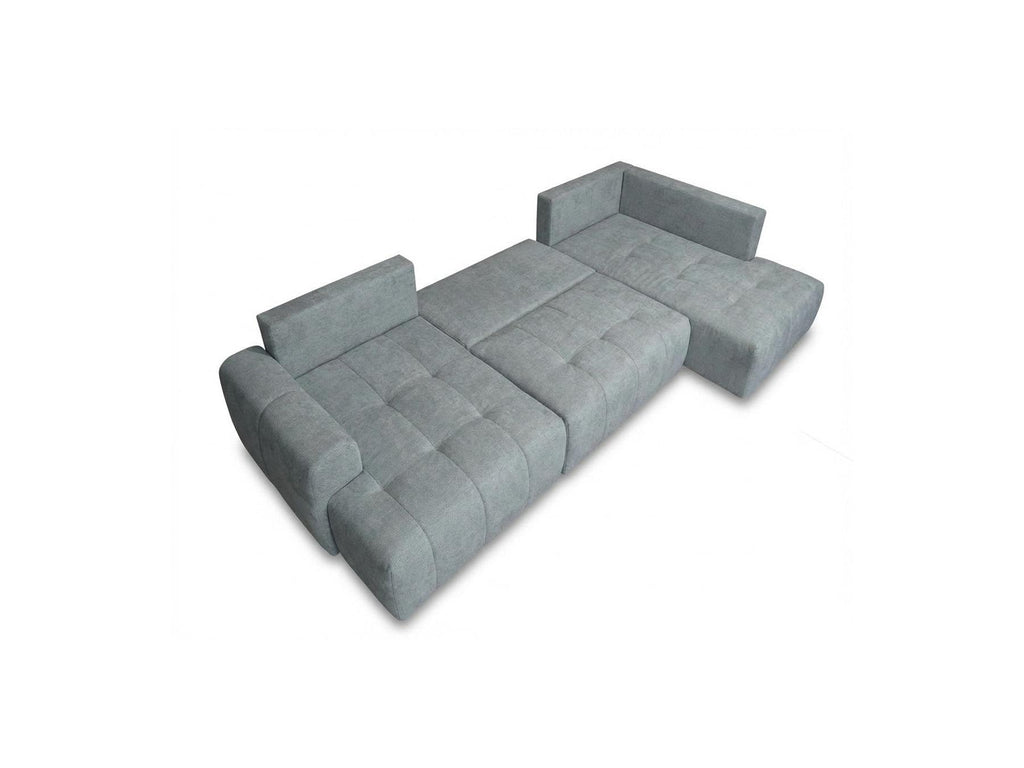 Roxelane - Panoramic Sofa Bed - Heathered Fabric - Left-Hand Corner