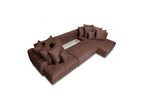 Roxelane - Panoramic Sofa Bed - Heathered Fabric - Left-Hand Corner