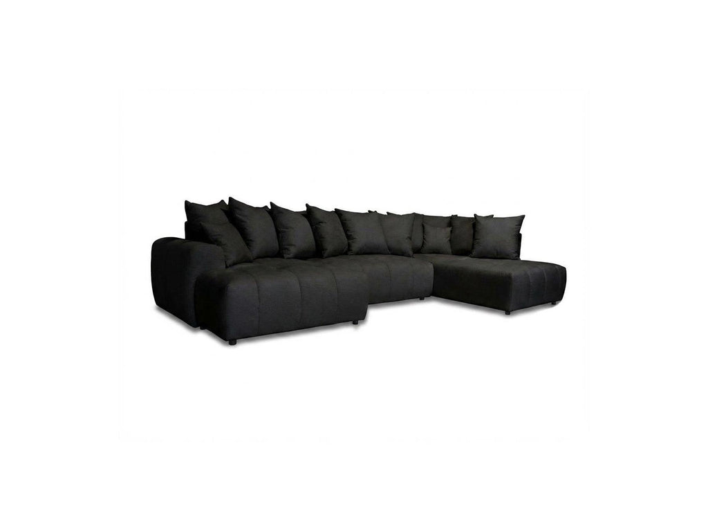 Roxelane - Panoramic Sofa Bed - Heathered Fabric - Left-Hand Corner