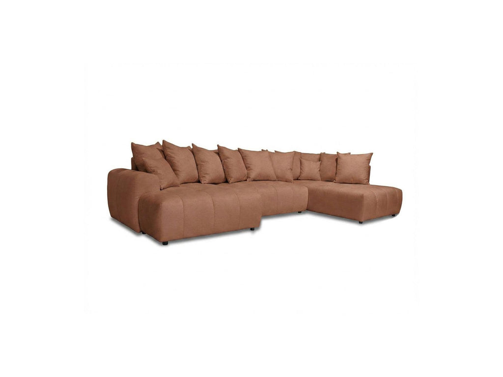 Roxelane - Panoramic Sofa Bed - Heathered Fabric - Left-Hand Corner