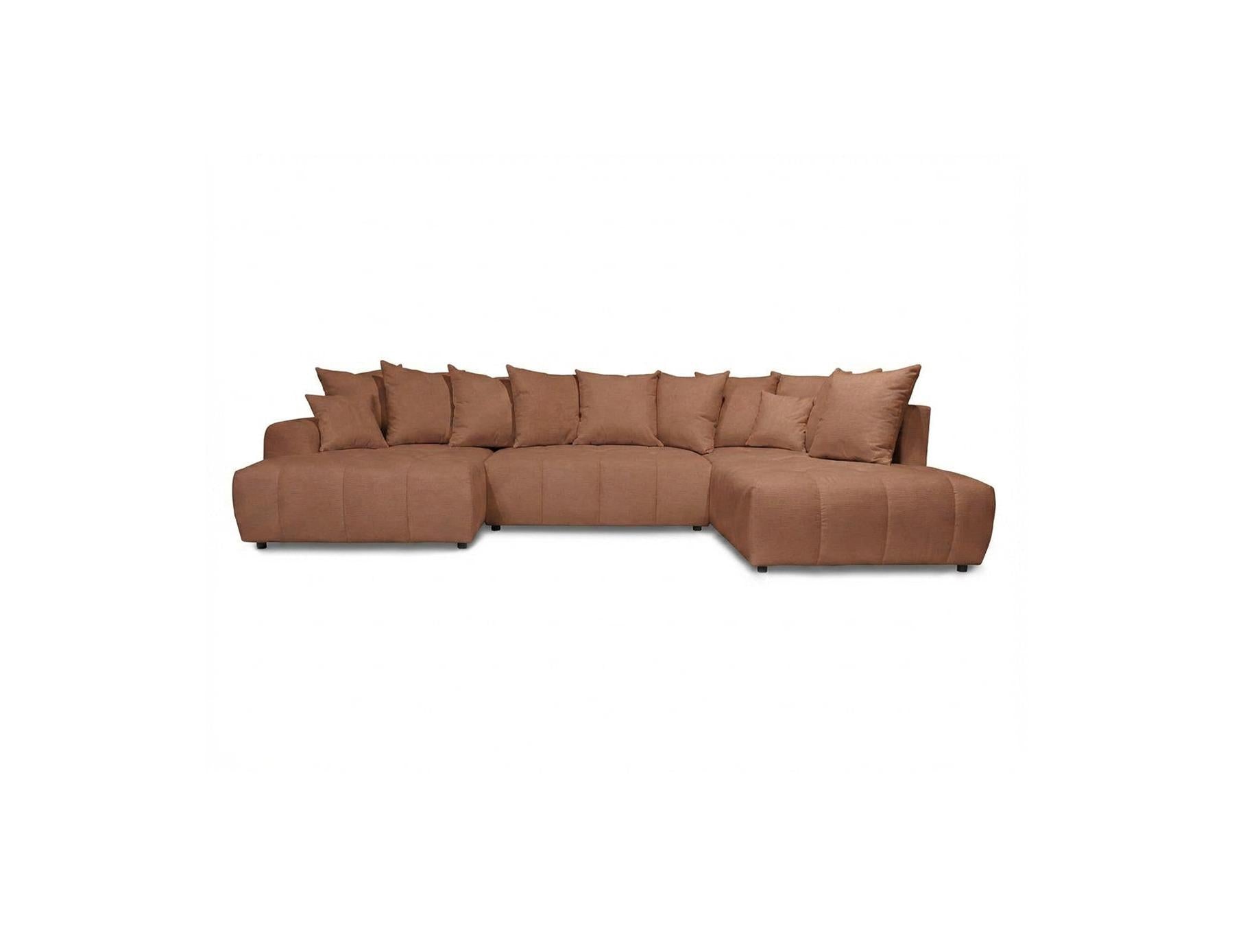 Roxelane - Panoramic Sofa Bed - Heathered Fabric - Left-Hand Corner