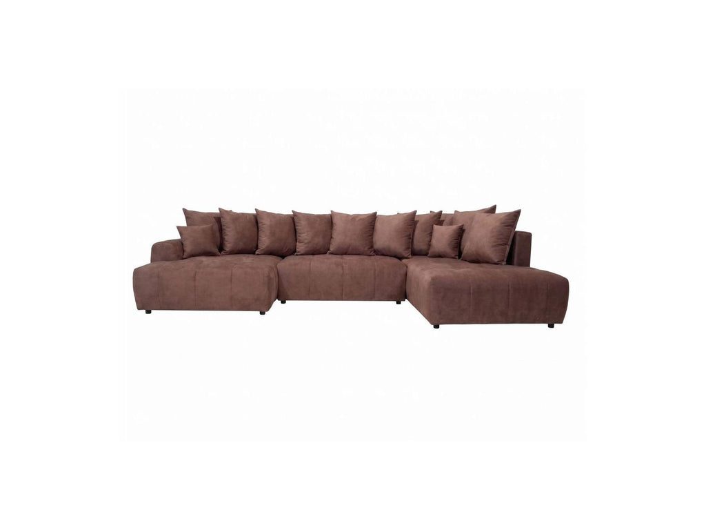 Roxelane - Panoramic Sofa Bed - Heathered Fabric - Left-Hand Corner