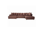 Roxelane - Panoramic Sofa Bed - Heathered Fabric - Left-Hand Corner