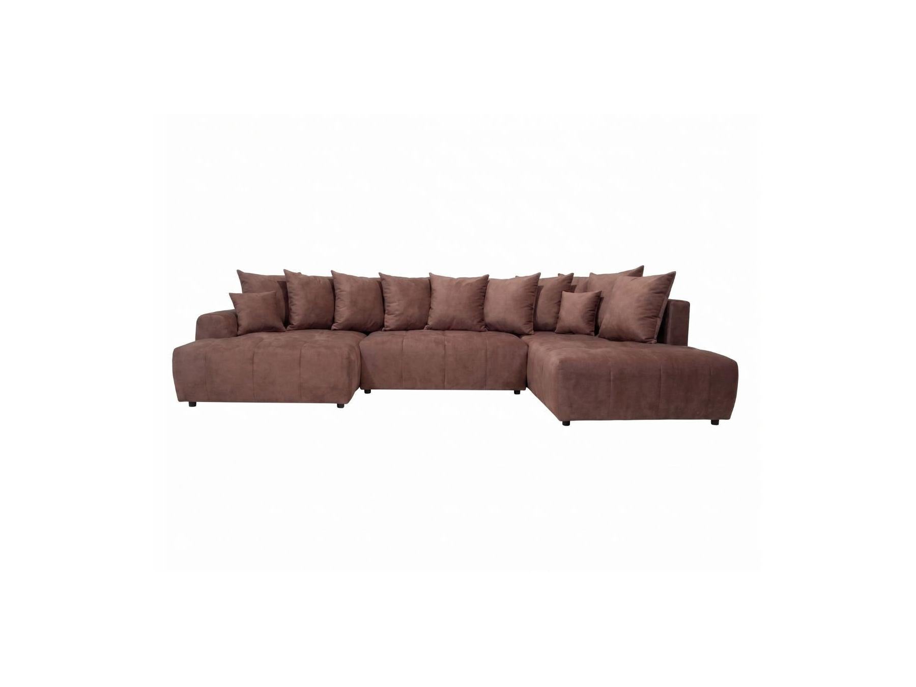Roxelane - Panoramic Sofa Bed - Heathered Fabric - Left-Hand Corner