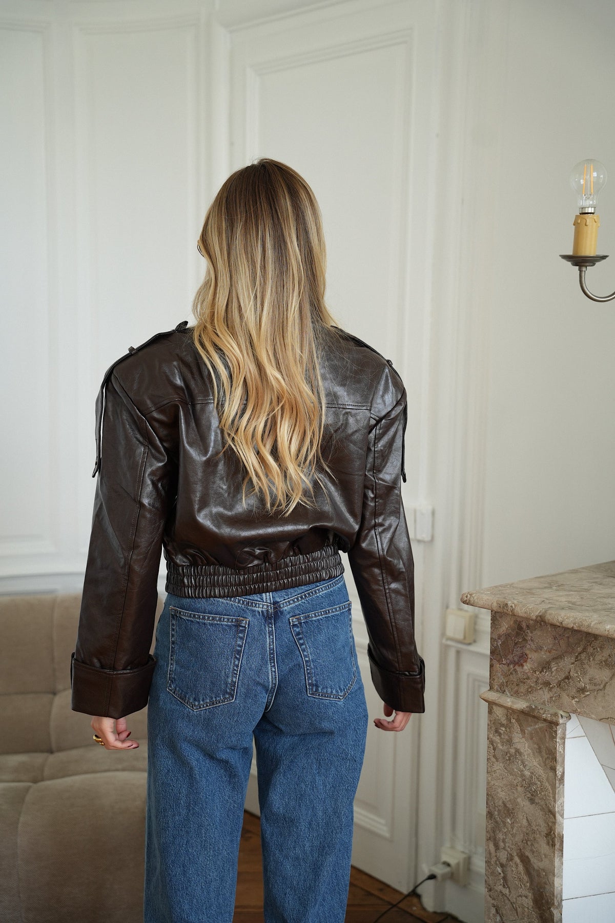 Veste En Similicuir - Zoé Chocolat