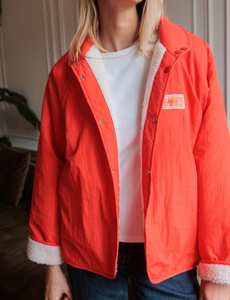 Korallenrote Jacke Leone