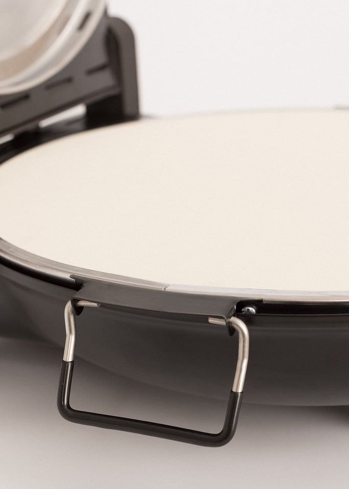 Pizza Maker - Horno Para Pizza Eléctrico Con Piedra Refractaria - Negro