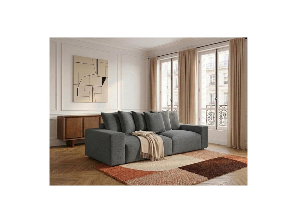 Voltaire - Canapé Droit Fixe 4 Places - Tissu Chiné
