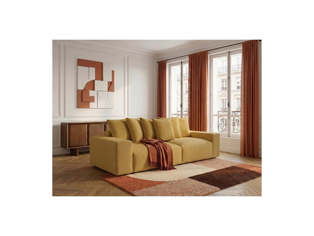 Voltaire - Canapé Droit Fixe 4 Places - Tissu Chiné