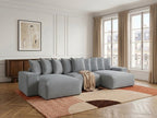 Voltaire - Fixed Panoramic Sofa - Mottled Fabric