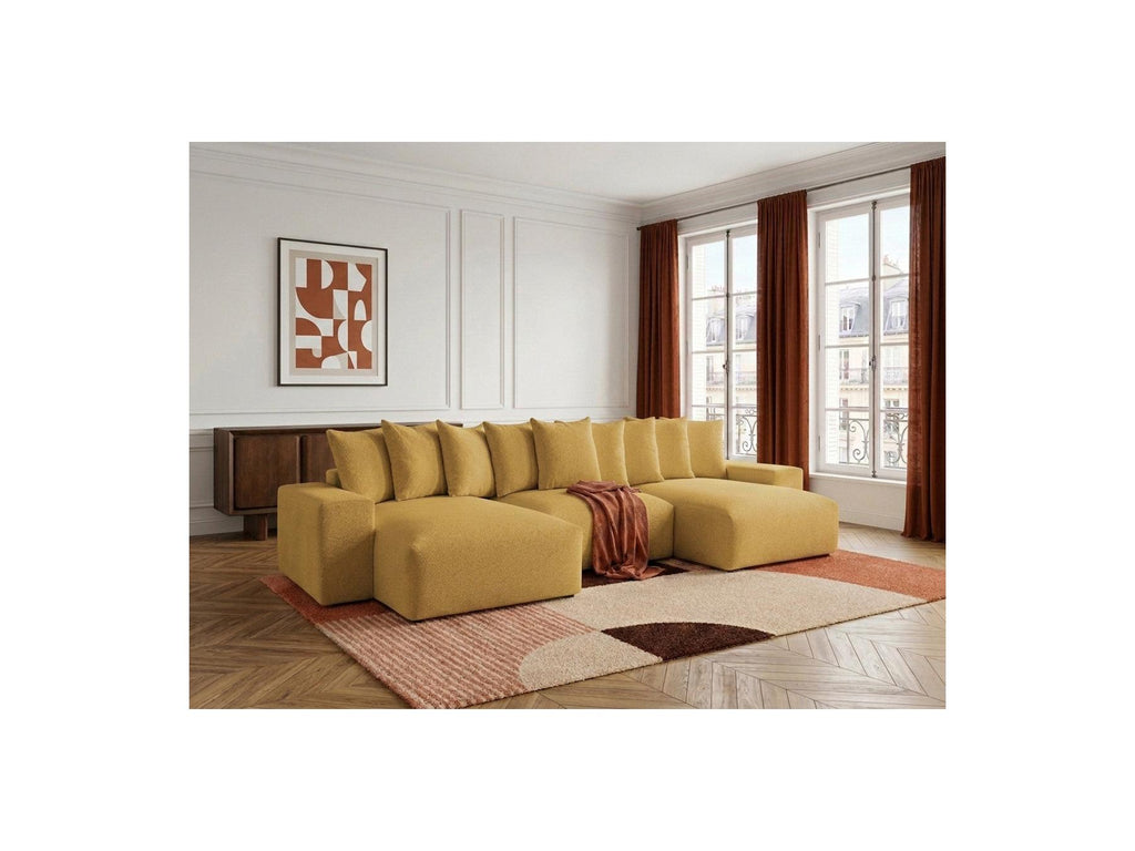 Voltaire - Fixed Panoramic Sofa - Mottled Fabric