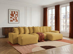 Voltaire - Fixed Panoramic Sofa - Mottled Fabric