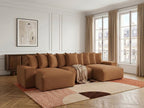 Voltaire - Fixed Panoramic Sofa - Mottled Fabric