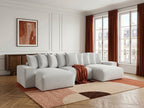 Voltaire - Fixed Panoramic Sofa - Mottled Fabric