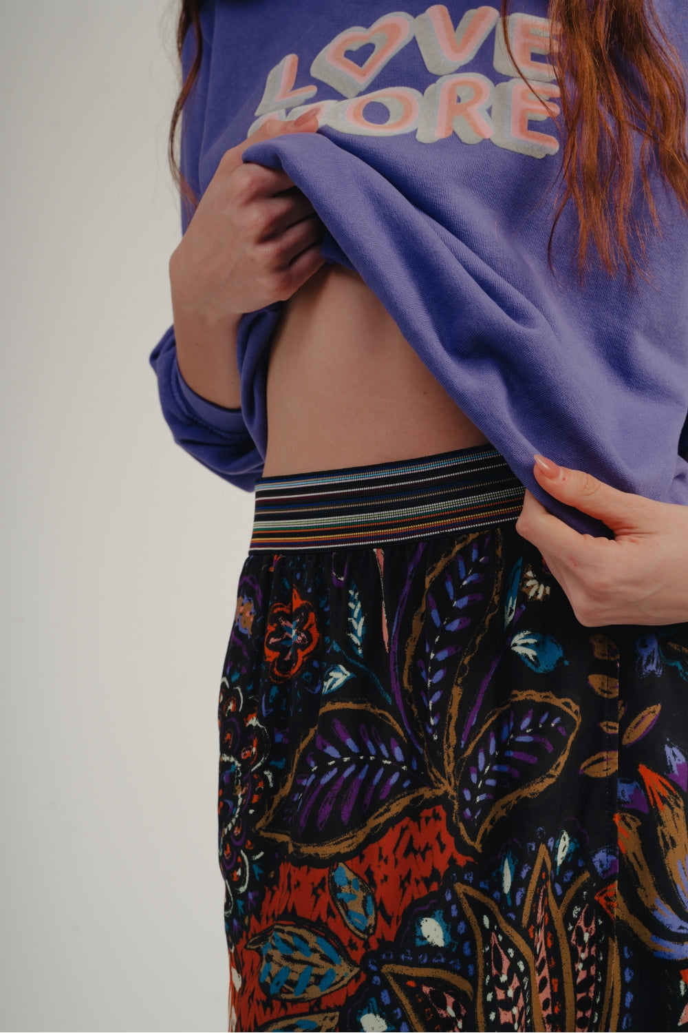 The Lilou Blue Jasmine Maxi Skirt