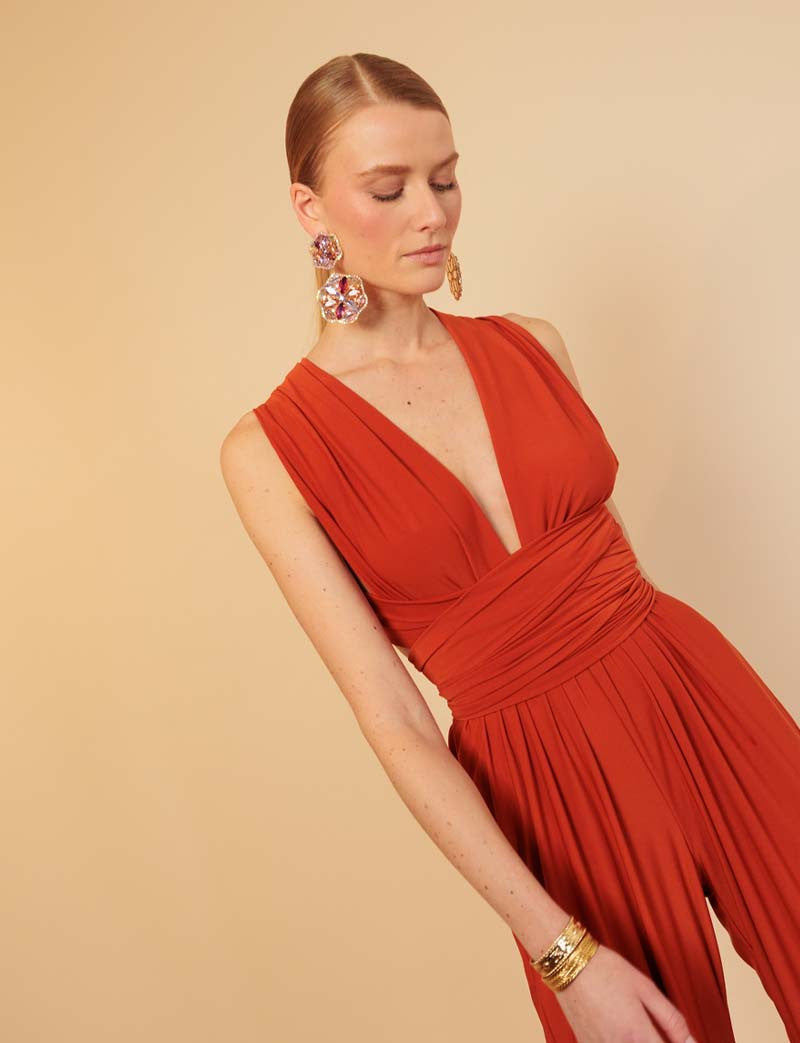 Terracotta Jumpsuit Gabriella