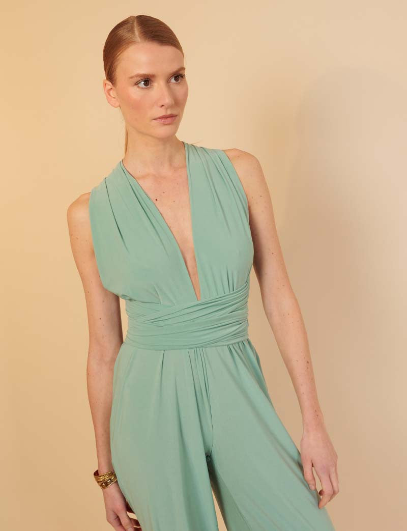 Opaalgroene Jumpsuit Gabriella
