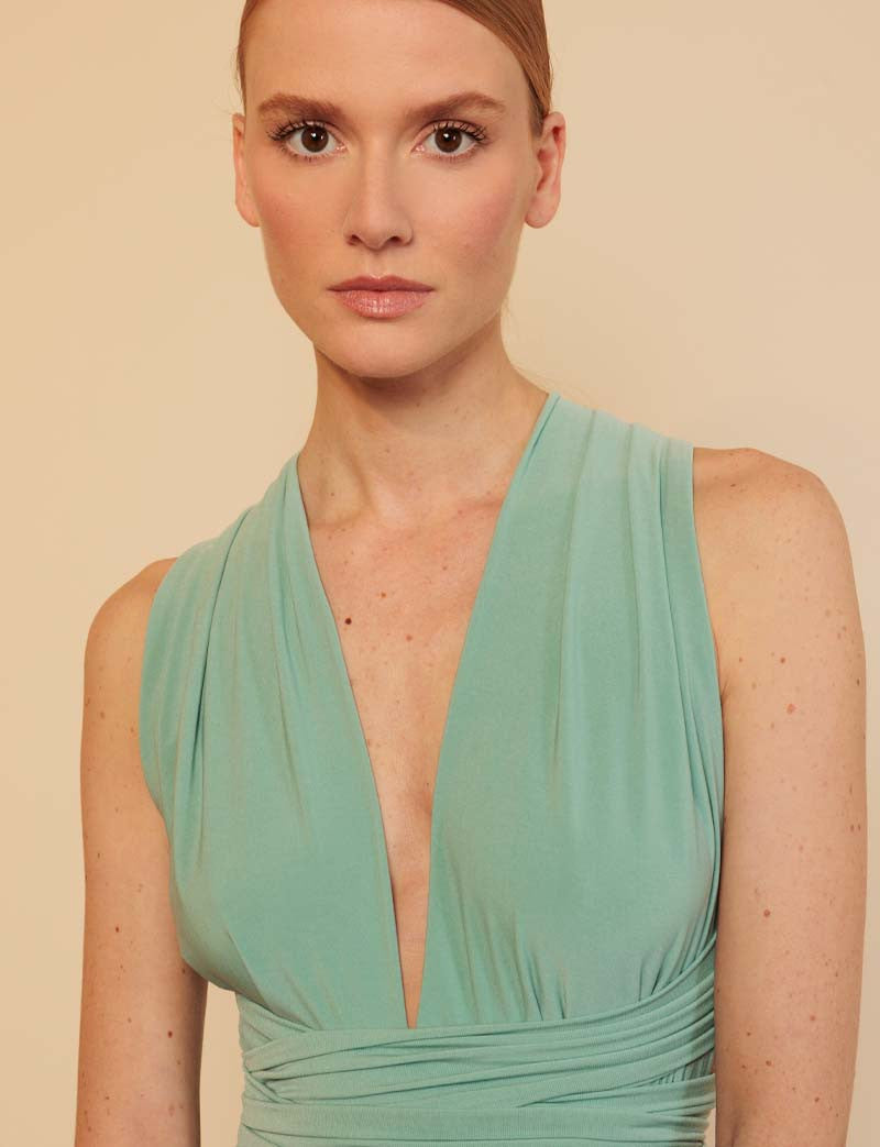 Opaalgroene Jumpsuit Gabriella
