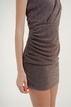 The Coachella Lurex Blue Mini Dress