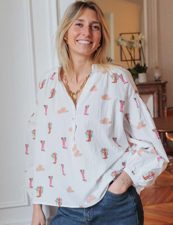 Camicetta Bianca Cow