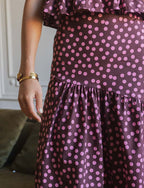 Gonna a Pois Bordeaux & Rosa Marisol