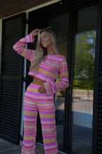 Pantalon Crochet Lobo - Rose