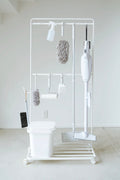 Rack De Rangement Avec Roulettes - Tower - Blanc
