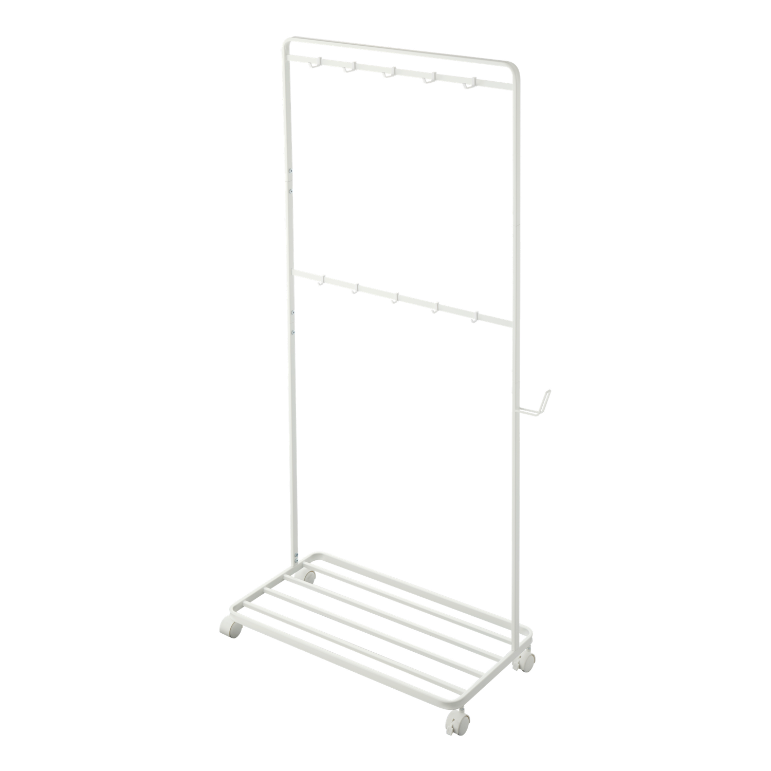 Rack De Rangement Avec Roulettes - Tower - Blanc