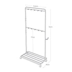 Rack De Rangement Avec Roulettes - Tower - Blanc